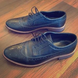 ASOS Black Wingtip Shoes